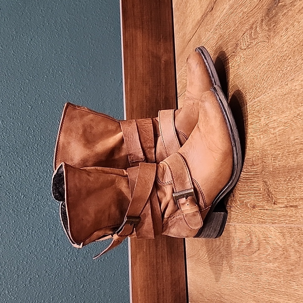 Steve Madden slouch wrap buckle boots